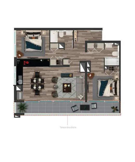 Modelo F · 81,2 m²